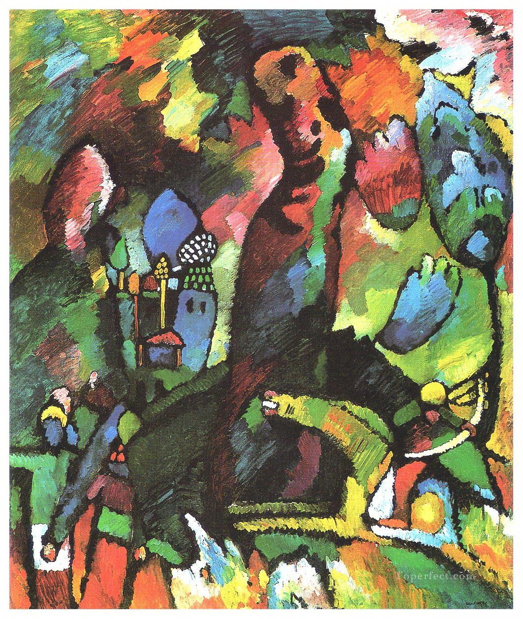 Cuadro con el arquero Wassily Kandinsky Pintura al óleo